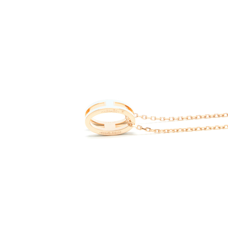 Hermes Pop H Pendant Blue Zephyr RGHW