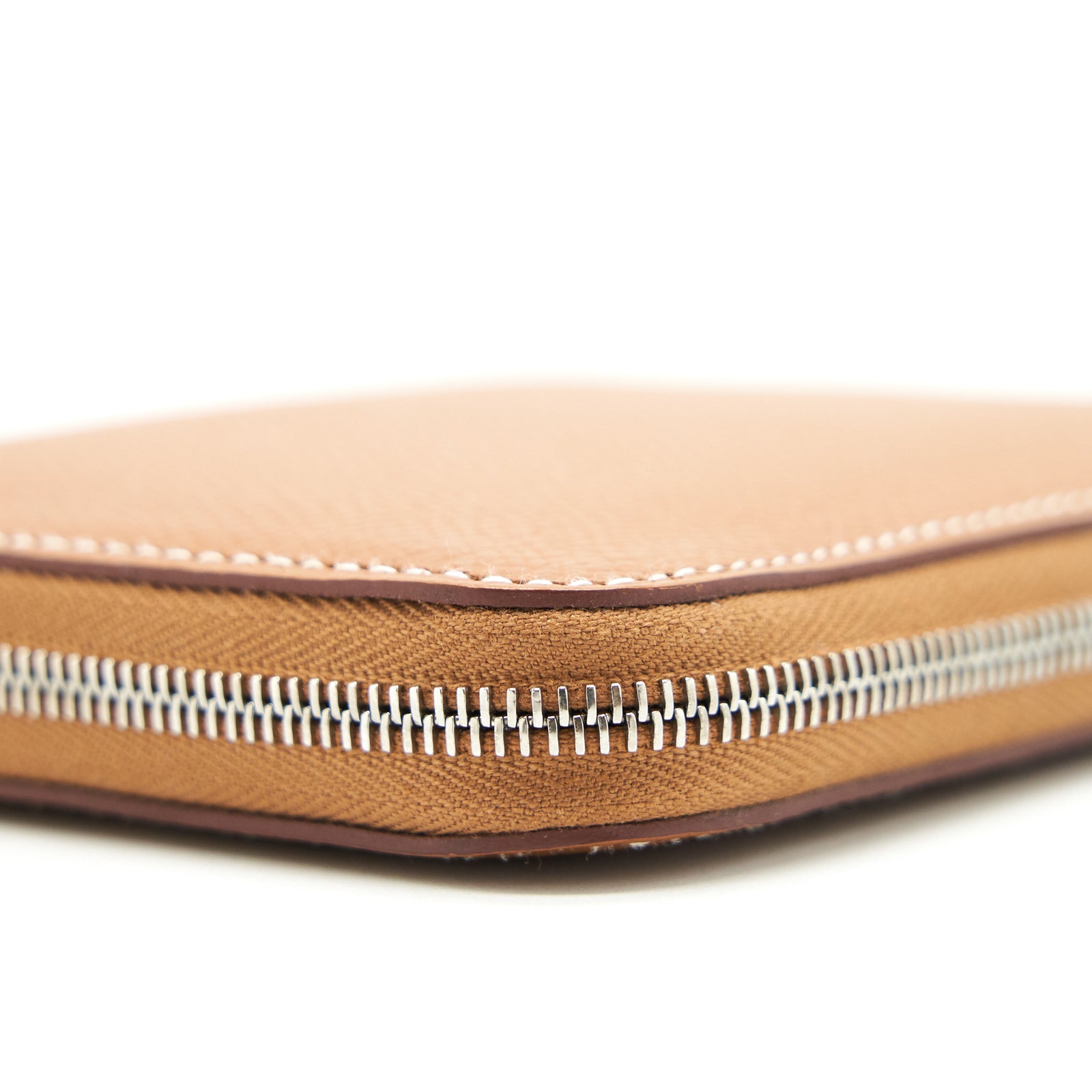Hermes Silk Compact Wallet Epsom Gold SHW Stamp A