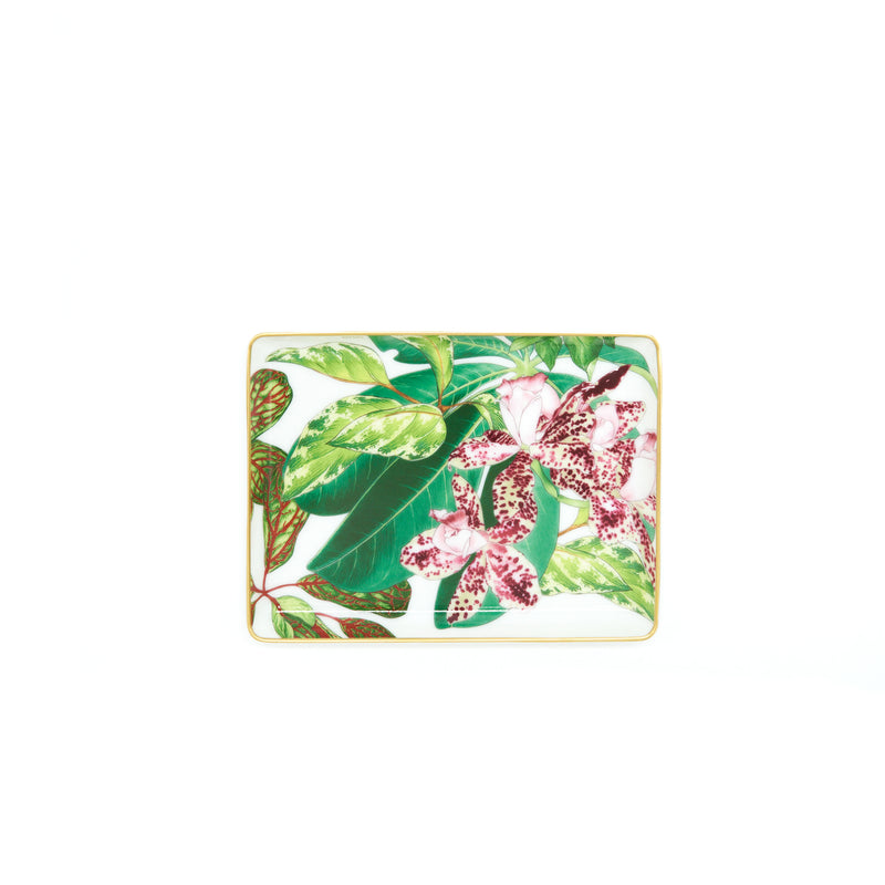 Hermes Petit Plateau Passifolia Orchidee/Palme Plate(Sell In A Set)