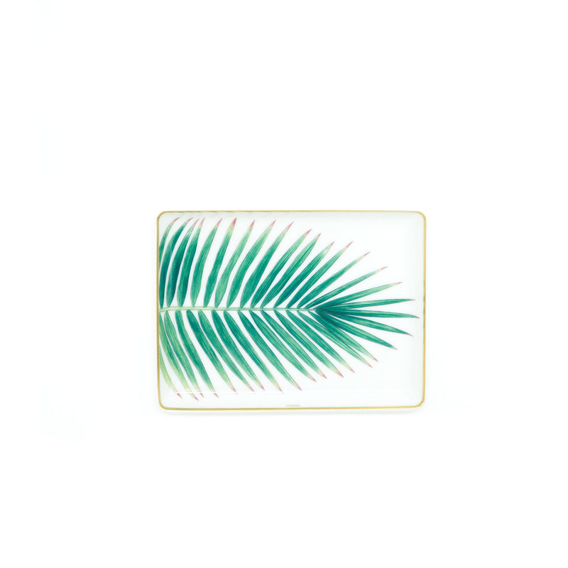 Hermes Petit Plateau Passifolia Orchidee/Palme Plate(Sell In A Set)