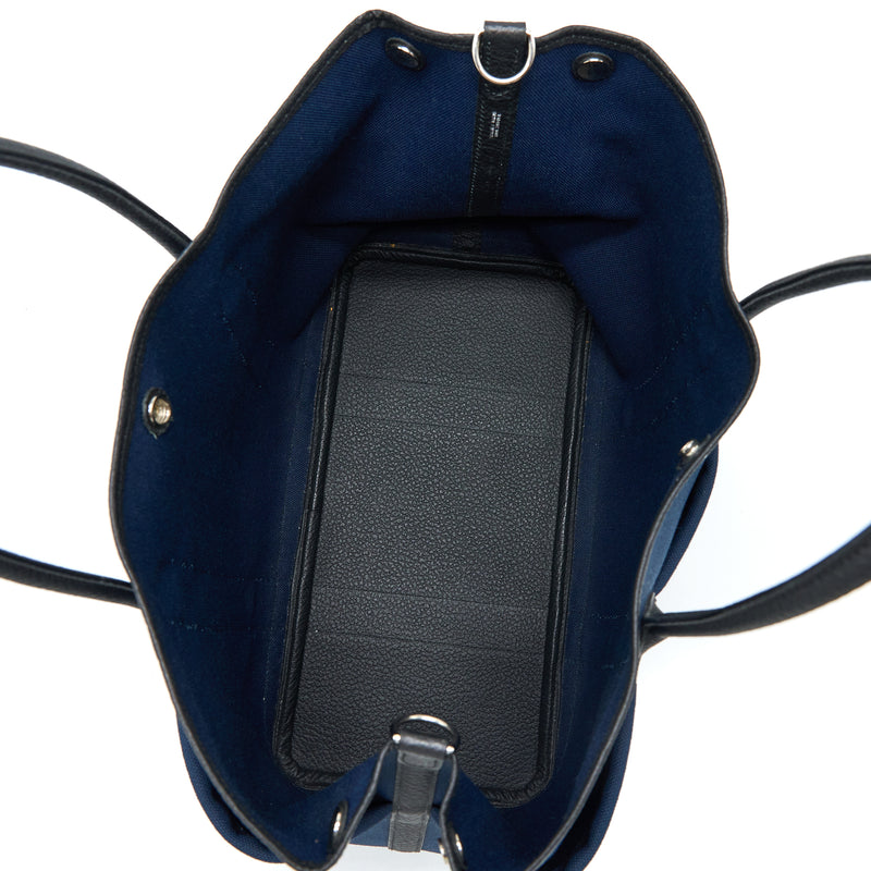 Hermes Garden Party 36 Pockets Negonda/Canvas Bleu Marine/Black SHW Stamp X