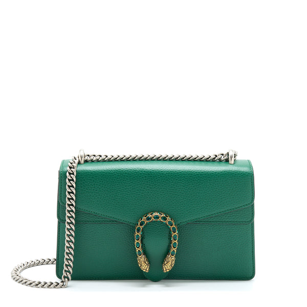 Gucci Small Dionysus Bag Green Multicolour Hardware