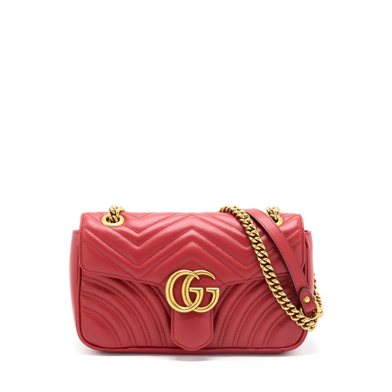 Gucci Small GG Marmont Bag Red GHW