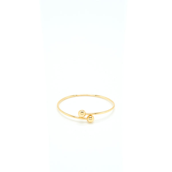 Tiffany Size L Ball Bypass Bracelet Yellow Gold