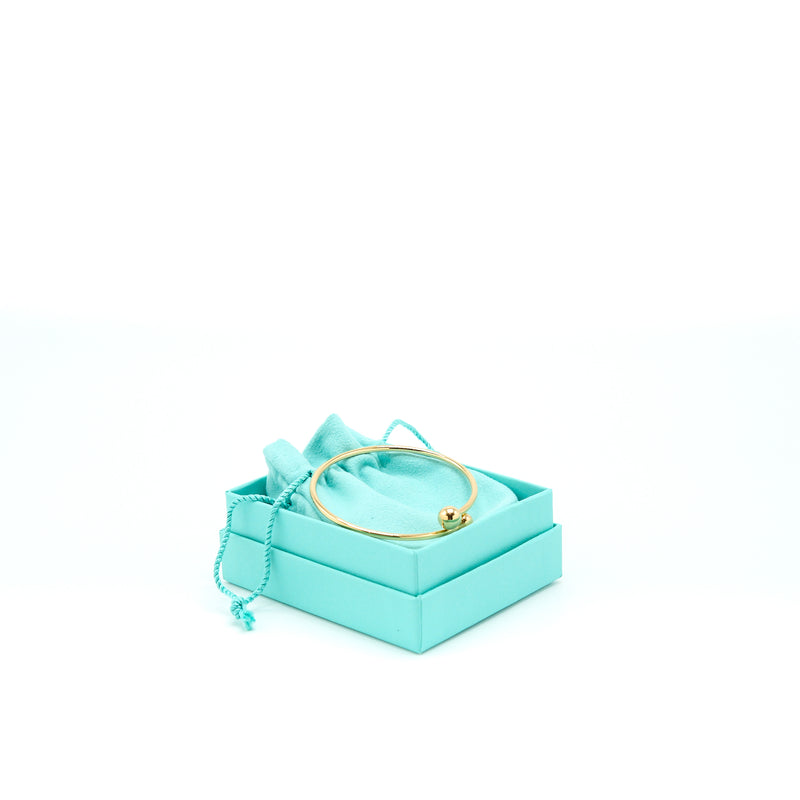 Tiffany Size L Ball Bypass Bracelet Yellow Gold