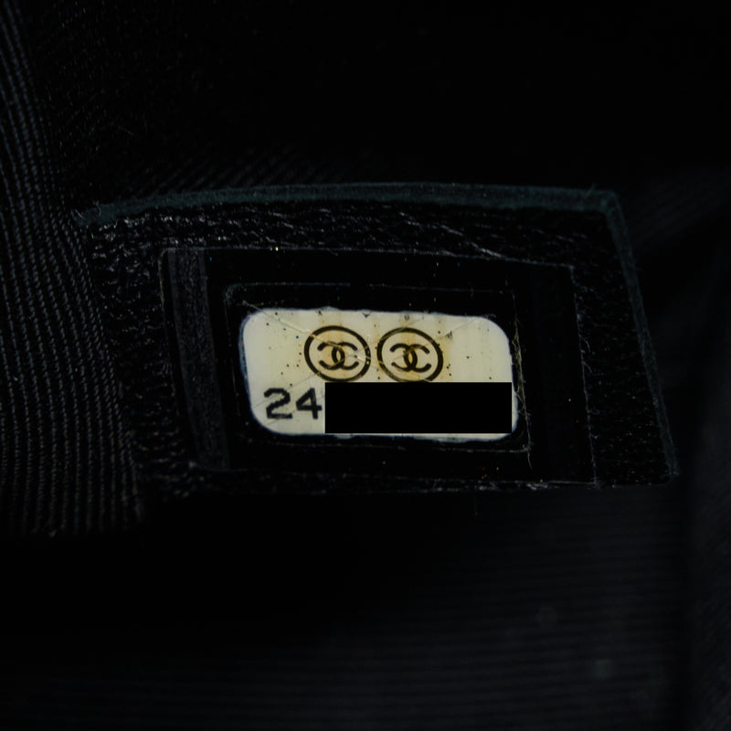 Chanel Small Boy Bag Calfskin Black With Ruthenium Hardware