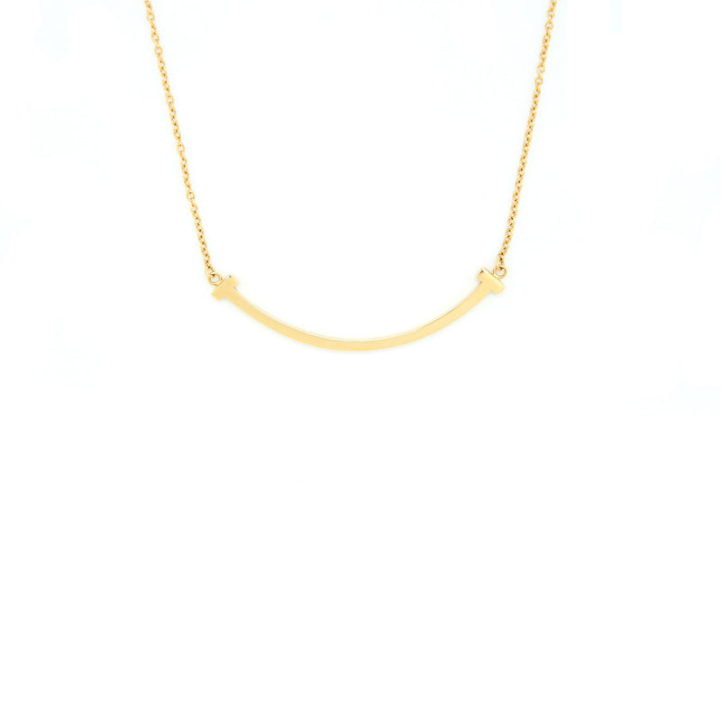 Tiffany smile on sale necklace mini