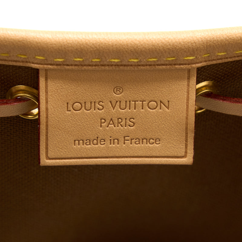 Louis Vuitton Nano Noe Monogram Canvas GHW