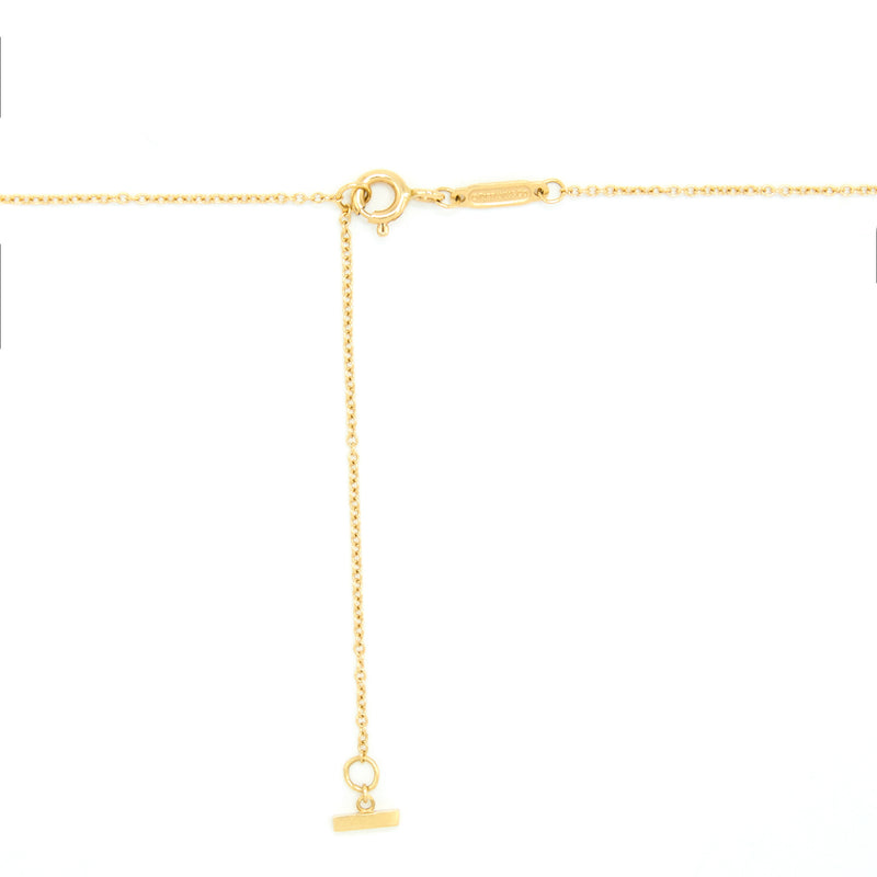 Tiffany Small T Smile Pendant Necklace Yellow Gold