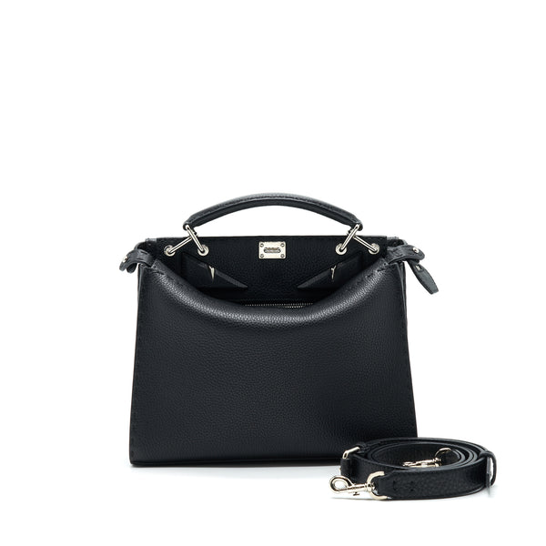 Fendi Peekaboo Iconic Fit Mini Black with SHW