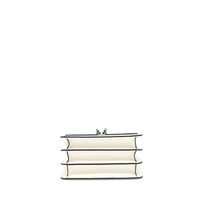 Bvlgari Top Handle Serpenti Bag White