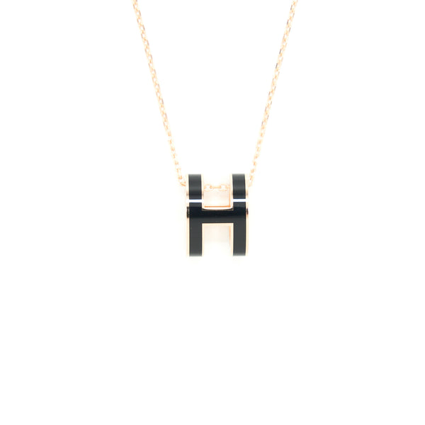 Hermes Pop H Pendant black RGHW