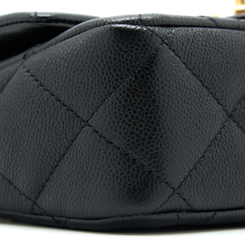 Chanel 23P Coco Love Flap Bag Caviar Black GHW (Microchip)