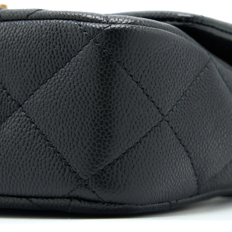 Chanel 23P Coco Love Flap Bag Caviar Black GHW (Microchip)