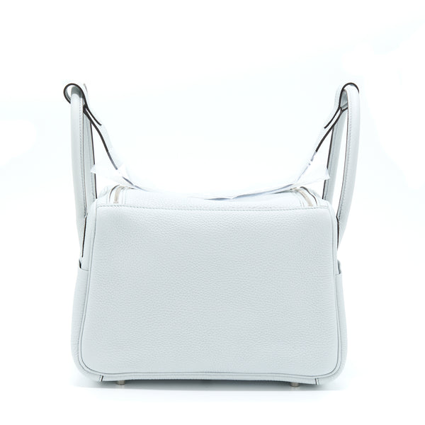 Hermes Lindy 26 Clemence Blue Pale SHW Stamp U