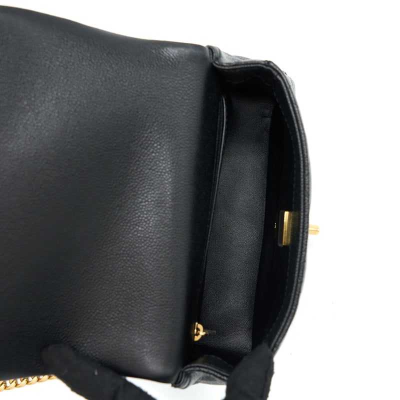 Chanel 23P Coco Love Flap Bag Caviar Black GHW (Microchip)