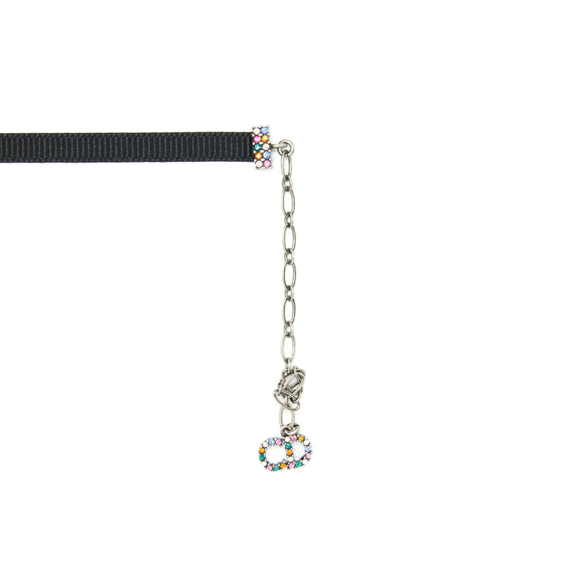 Dior Letter Choker Black/Multicoloured logo