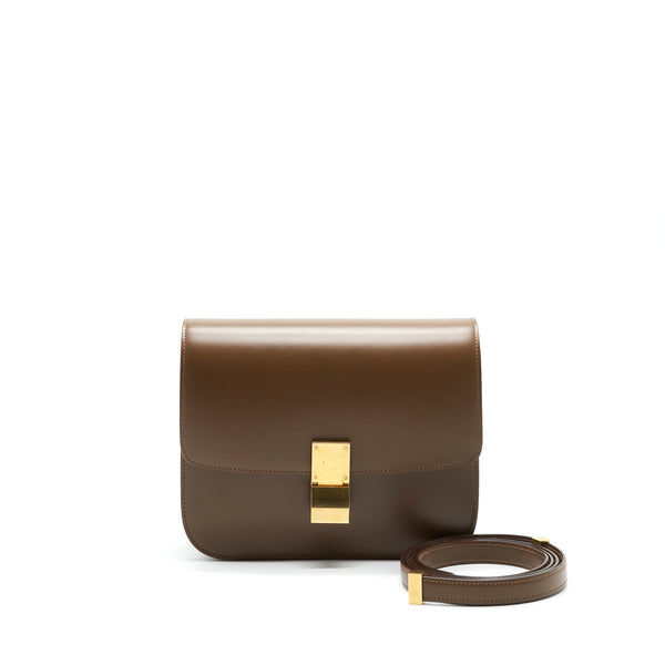 Celine Classic Medium Box Bag in Caramel