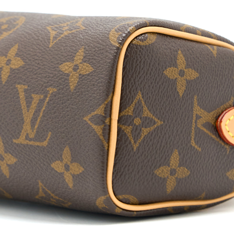 Louis Vuitton Nano Speedy New Version Monogram Canvas GHW
