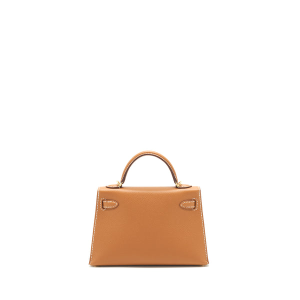 Hermes mini Kelly Ⅱ Epsom Gold GHW stamp Z