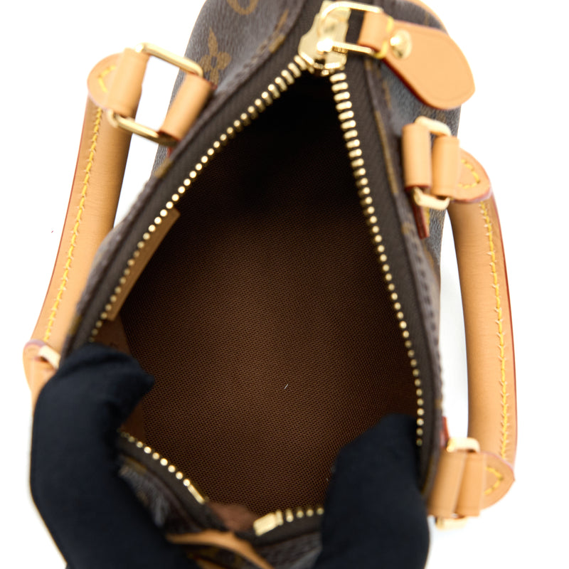 Louis Vuitton Nano Speedy New Version Monogram Canvas GHW