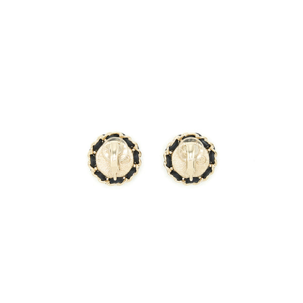 Chanel 22P Round Ear Clip LGHW