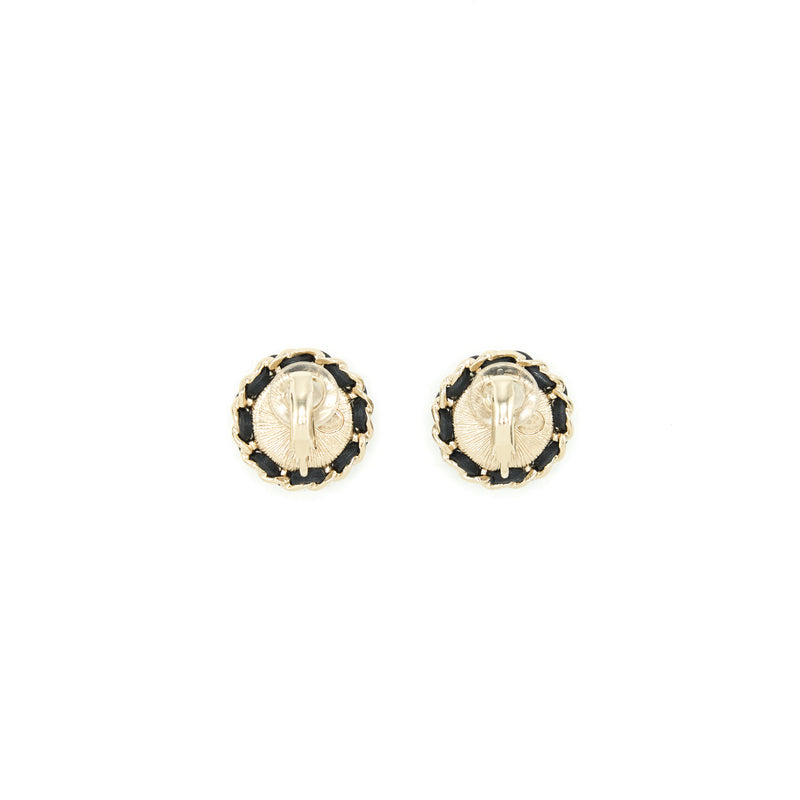 Chanel 22P Round Ear Clip LGHW