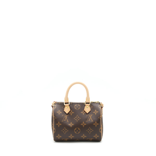 Louis Vuitton Nano Speedy Monogram Canvas GHW