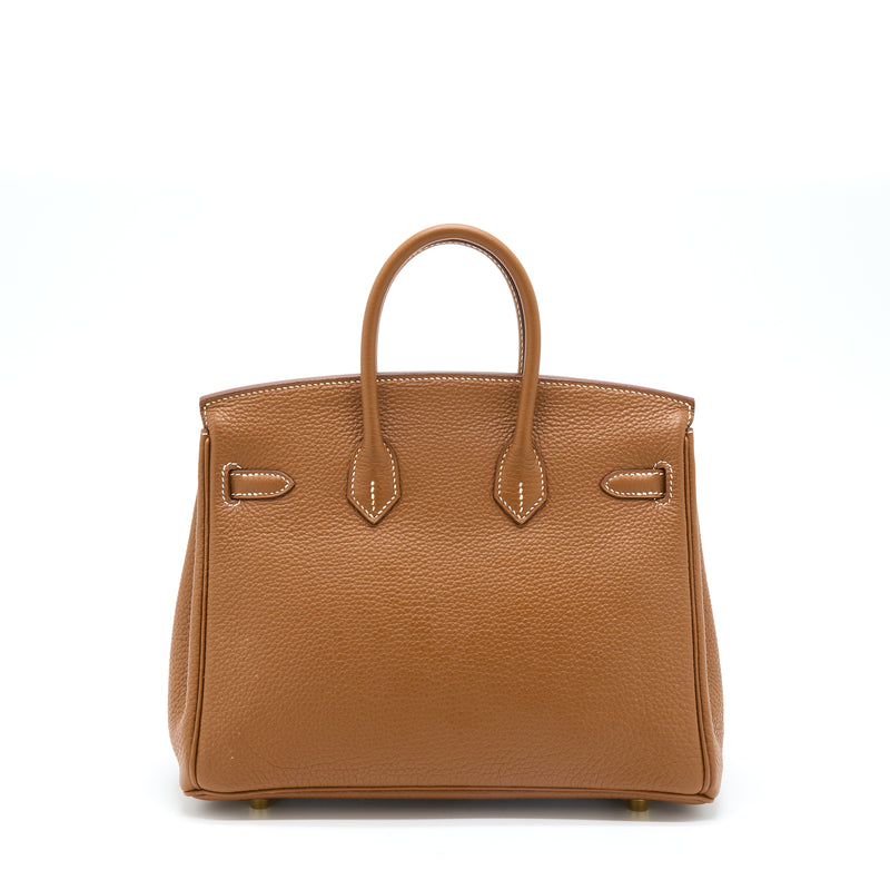 Hermes Birkin 25 Togo Gold GHW Stamp C
