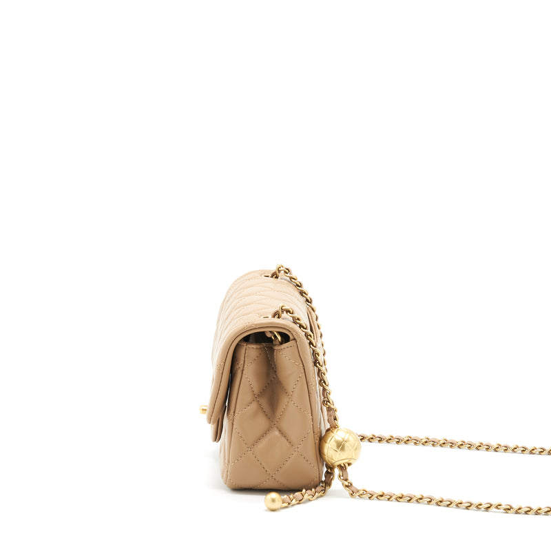 chanel beige mini bag