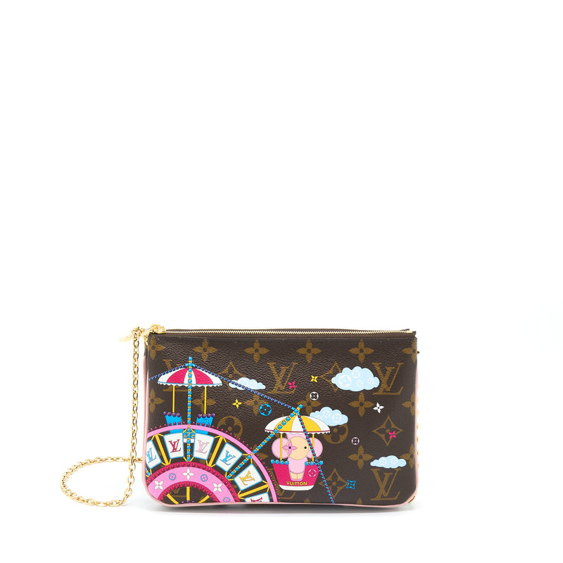 Louis Vuitton Vivian Double Zip Pochette Limited Edition Monogram Canvas/Multicolour