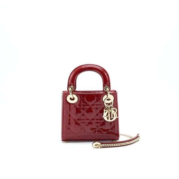 Mini lady discount dior cherry red