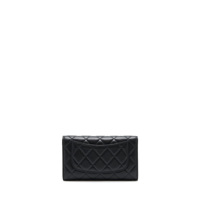 Chanel Classic Long Wallet Lambskin Black GHW