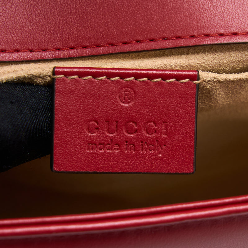 Gucci Mini Marmont Calfskin Red GHW