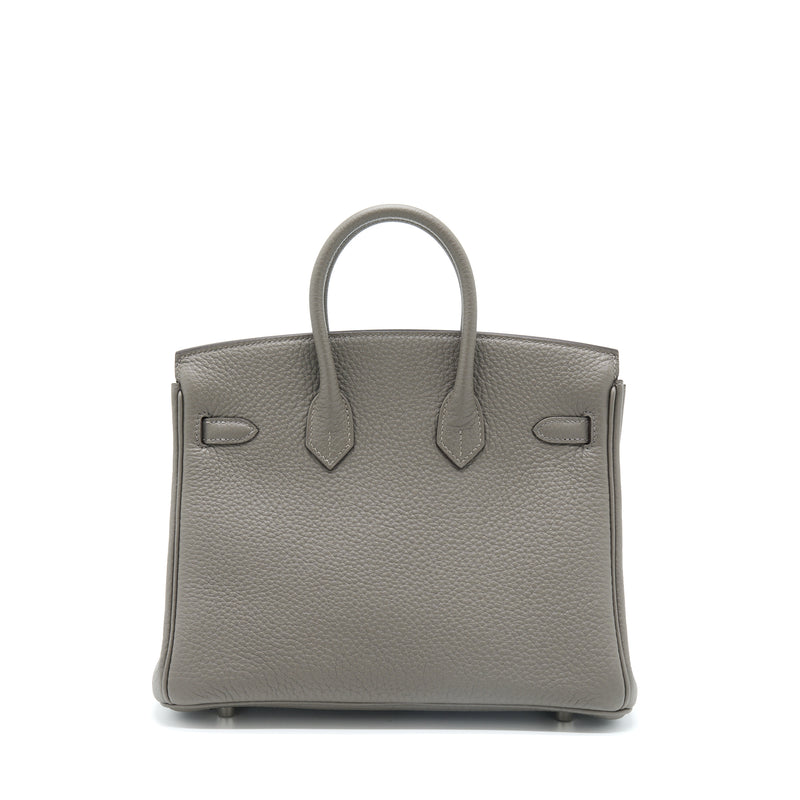 Hermes Birkin 25 Togo Gris Meyer SHW Stamp U