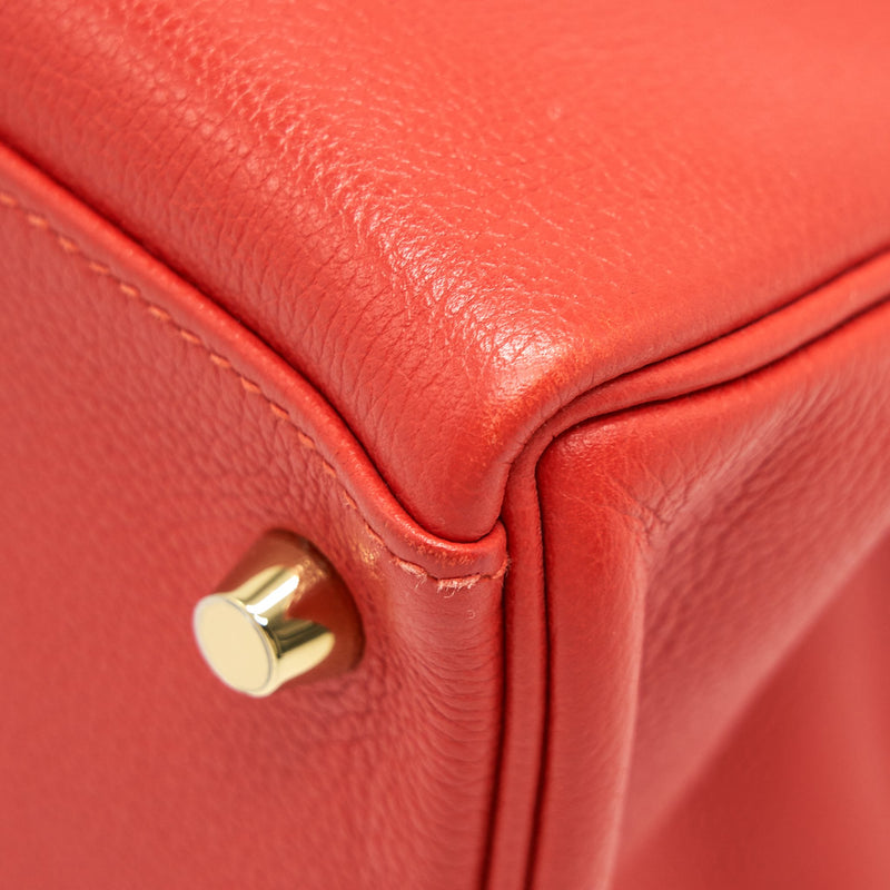 Hermes Kelly 32 Evercolor S5 Rouge Tomate GHW Stamp X