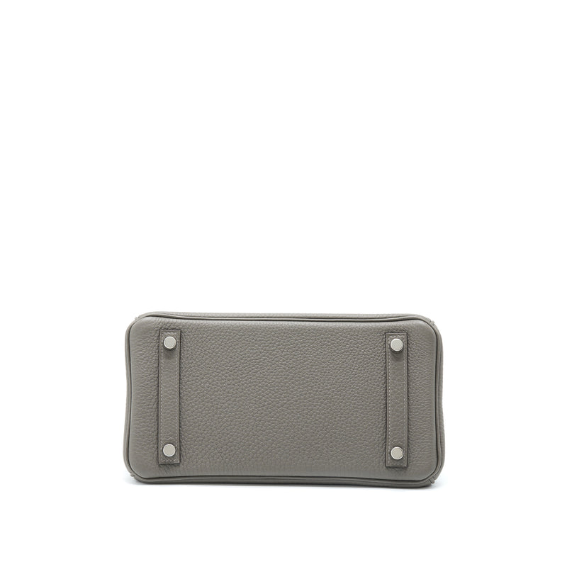 Hermes Birkin 25 Togo Gris Meyer SHW Stamp U