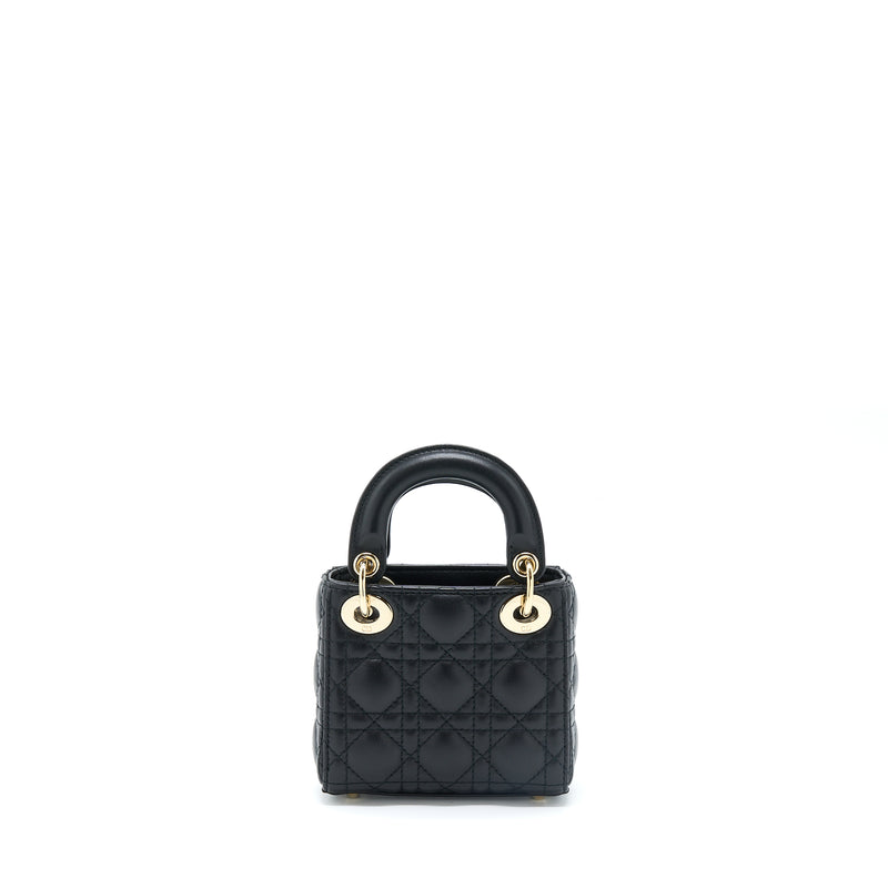 Dior Micro Lady Dior Lambskin Black GHW