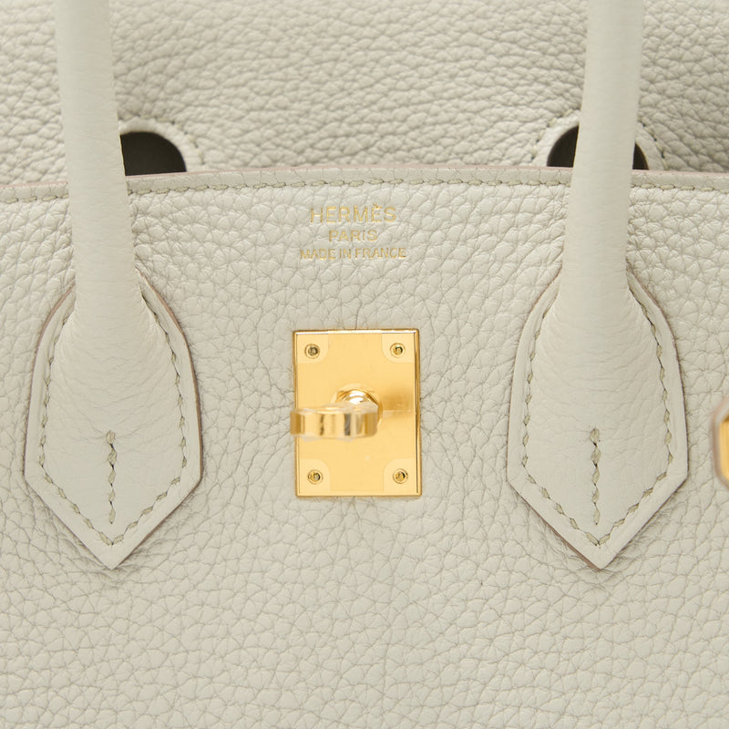 Hermes Birkin 25 Togo Beton GHW Stamp U