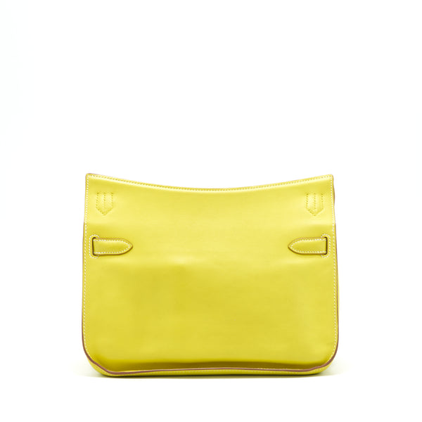 Hermes Jypsiere 28 Evercolor Lime SHW stamp square O