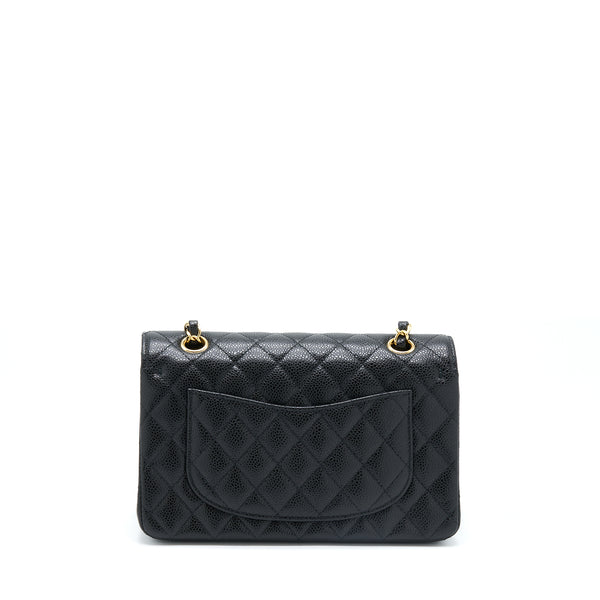 Chanel Small Classic Double Flap Bag Caviar Black GHW (Microchip)