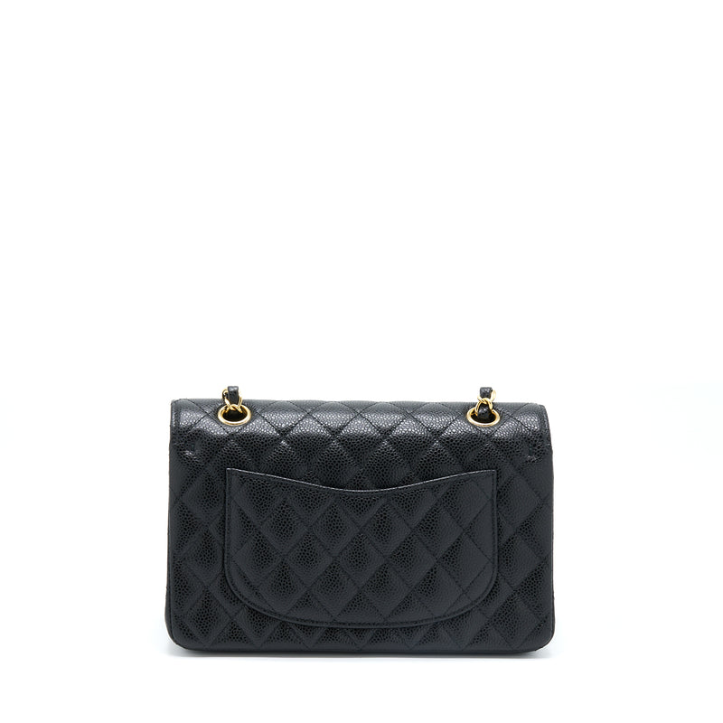 Chanel Small Classic Double Flap Bag Caviar Black GHW (Microchip)