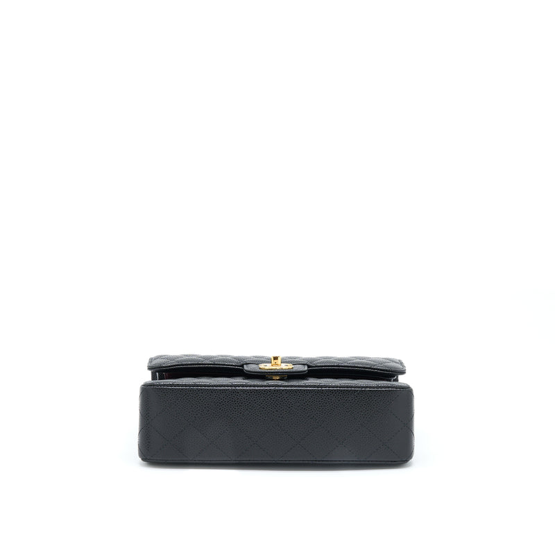 Chanel Small Classic Double Flap Bag Caviar Black GHW (Microchip)