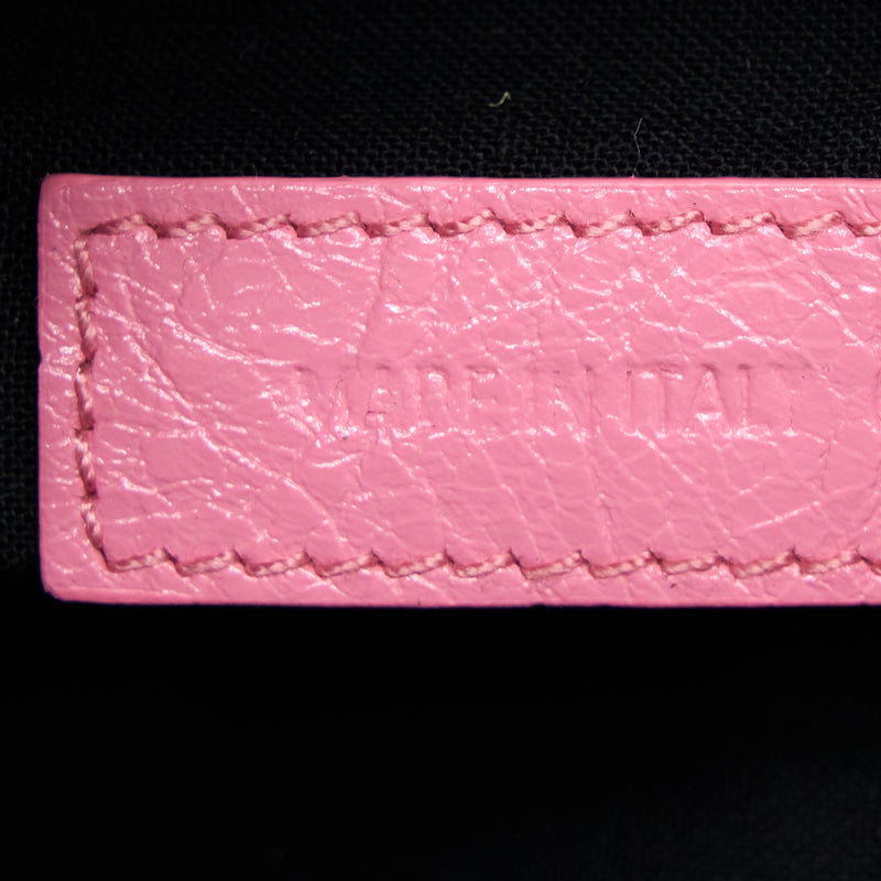 Balenciaga Le Cagole XS Shoulder Bag Calfskin Pink Aged-Silver Hardware
