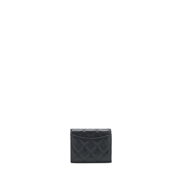 Chanel Classic Card holder with Chain Caviar black LGHW