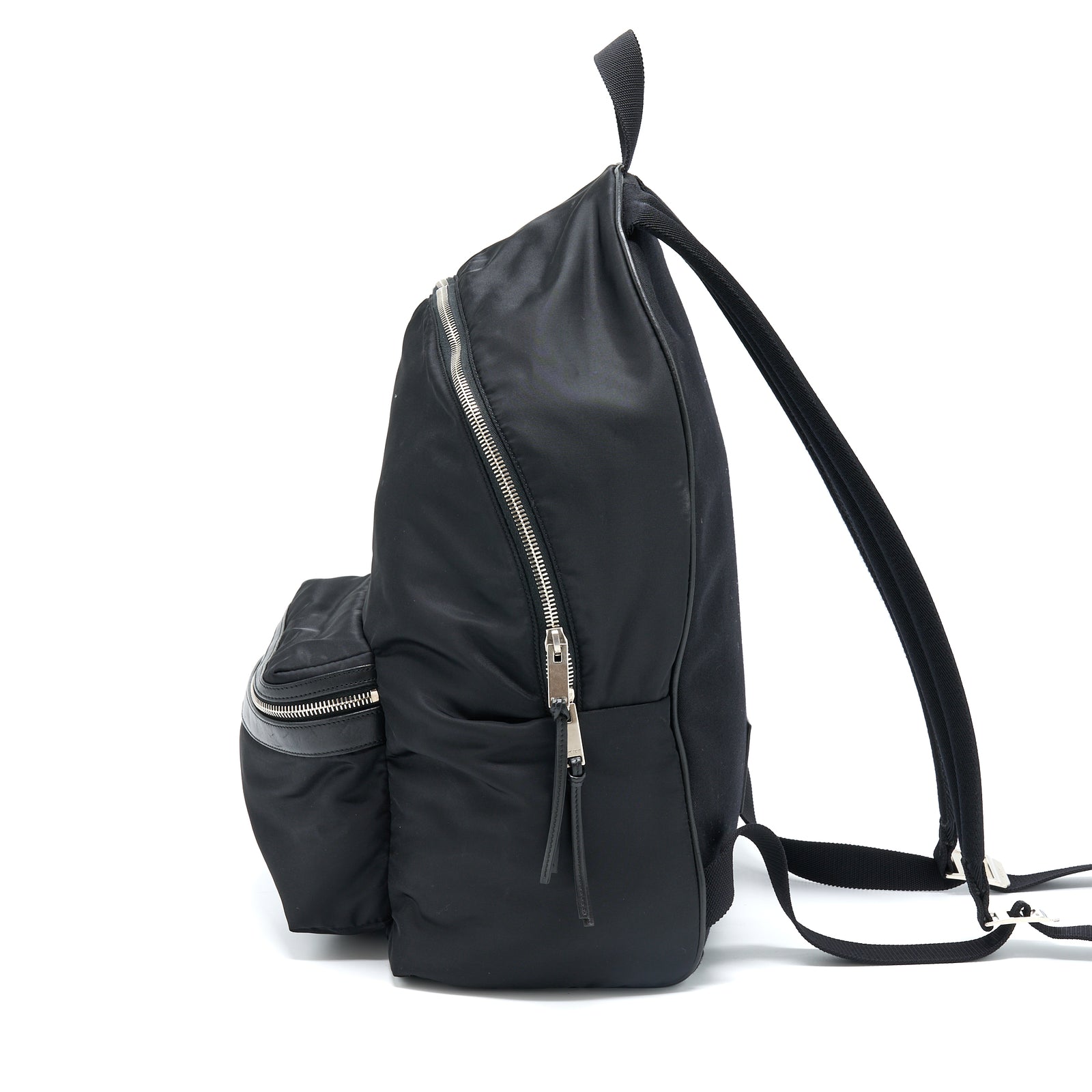 Saint Laurent YSL City Backpack Nylon Black SHW