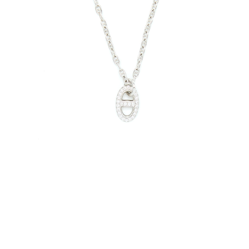 Hermes Small Model New Farandole Pendant White Gold With Diamonds