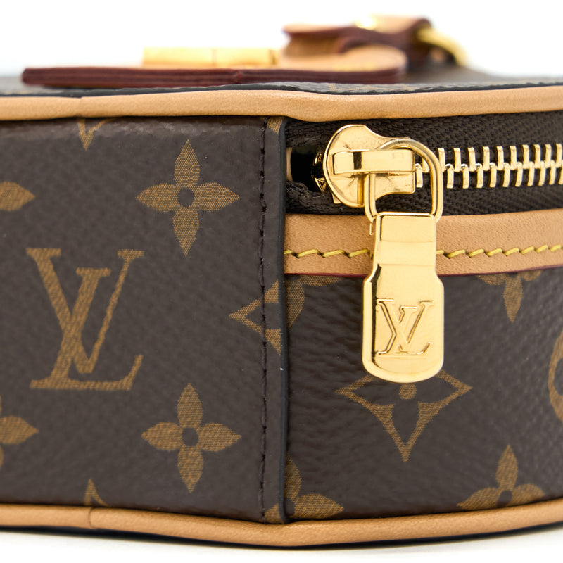 Louis Vuitton Boite Chapeau Necklace/Mini Chain Bag Monogram Canvas GHW