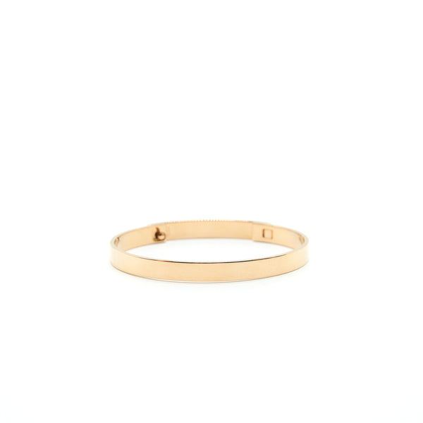 Hermes Size ST Collier De Chien CDC Bracelet, Small Model Rosegold with 130 dimonds