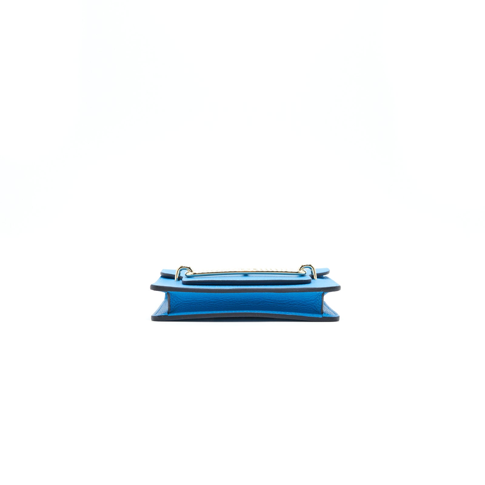 HERMES ROULIS SLIM WALLET EVERCOLOR BLEU FRIDA/ROSE MEXICO